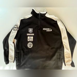 Vintage Southpole Y2K Men’s XL Hoodie Fleece‎ Sweatshirt Black 1/4 Zip